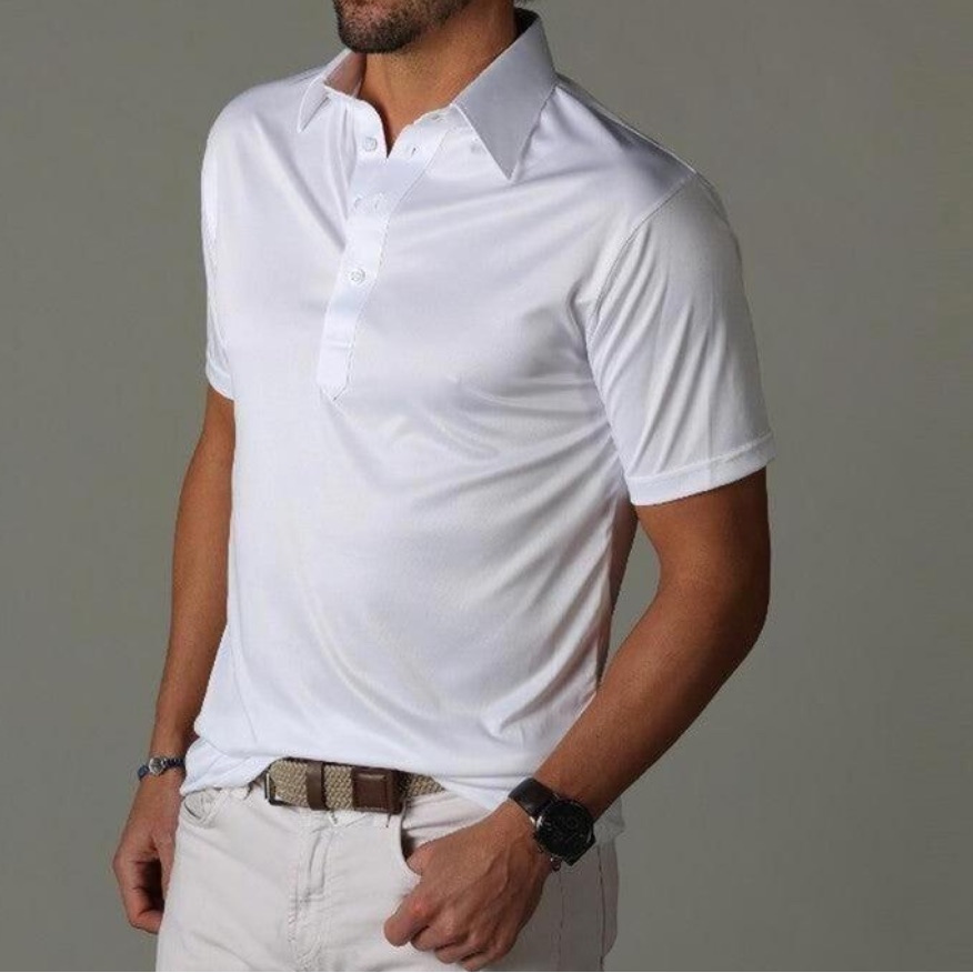 Collars &Co Classic White Men's Polo Shirt Sizes S,M,L See Last Pic Please